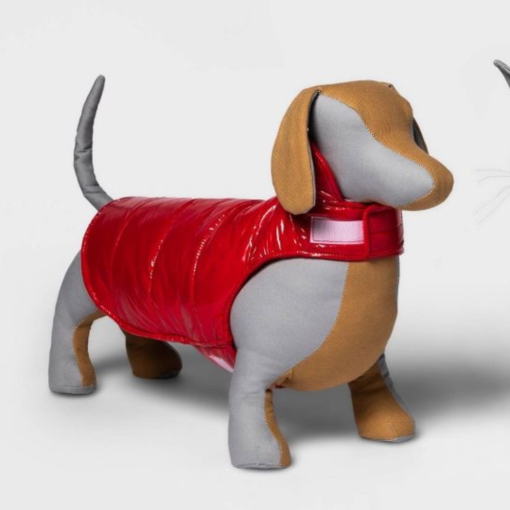 Wondershop Dog or Cat Puffer Jacket in Shiny Red XS NWT